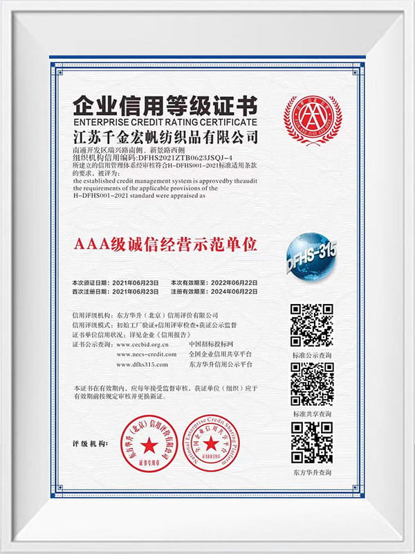 Enterprise fidem rating certificatorium